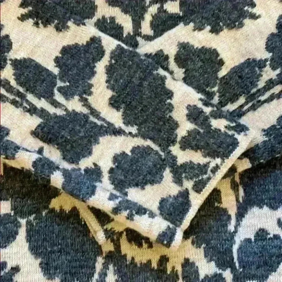 Loft Leaf Tan and Gray long Sleeve Sweater Dress S - Picture 4 of 10